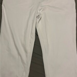 Crisp White Stretch fit Capris